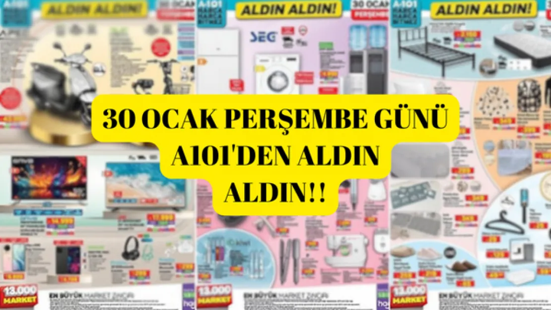 A101 Aktüel duyuruldu mu? 30 ocak A101 kataloğunda neler var?