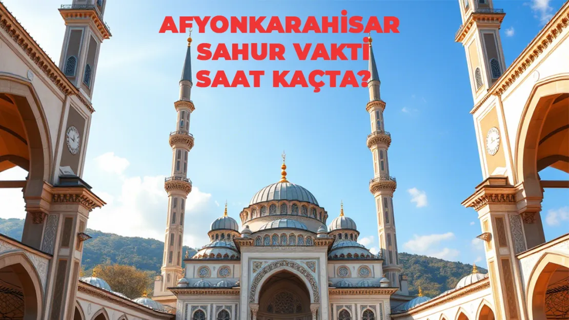 Afyonkarahisar Sahur Vakti Saat Kaçta? 2 Mart 2025 İmsak Ve Sahur bilgileri