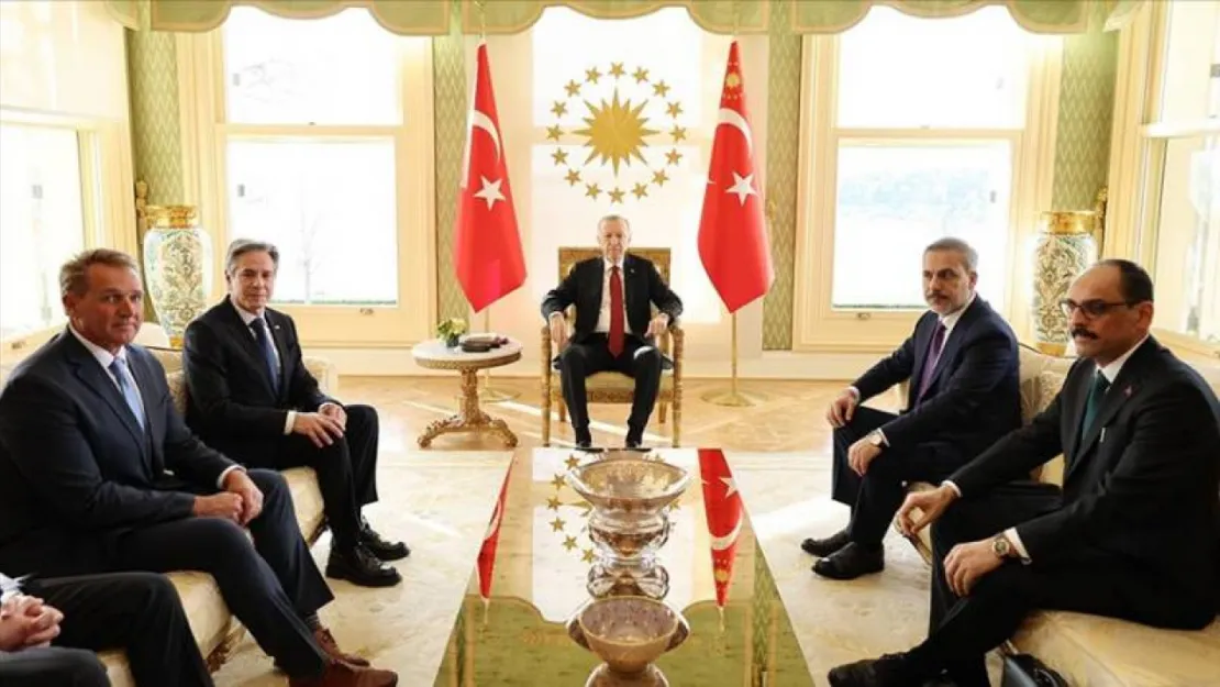 Blinken Vahdettin Köşkünde Cumhurbaşkanı Erdoğan ile Görüştü