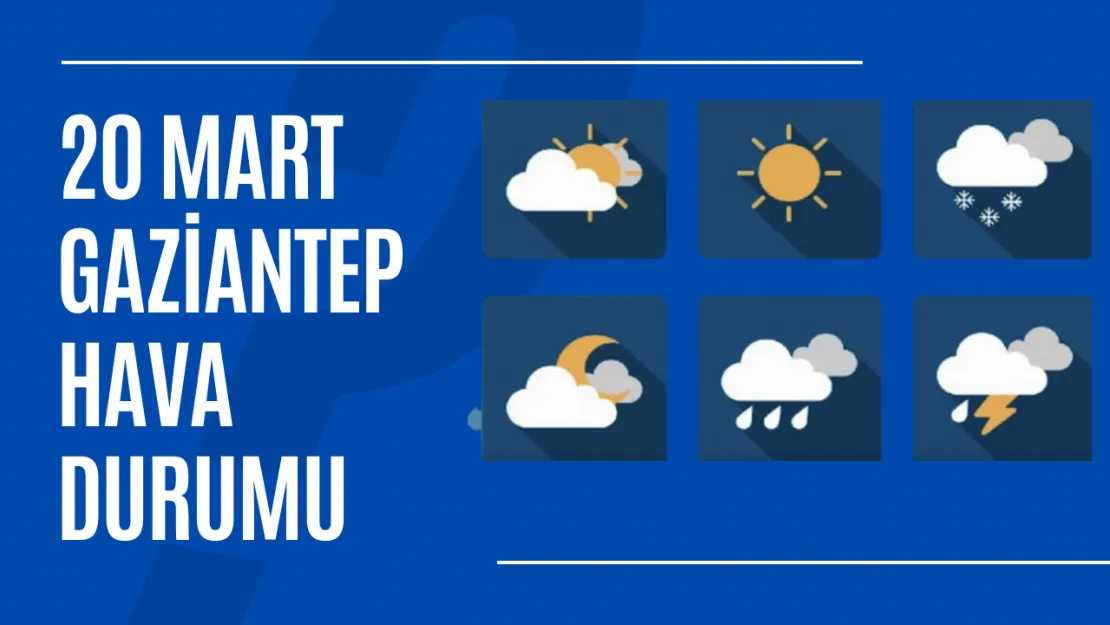 Gaziantep'te 20 Mart 2025 Hava Durumu Bahar Güneşinin Tadını Çıkarın!