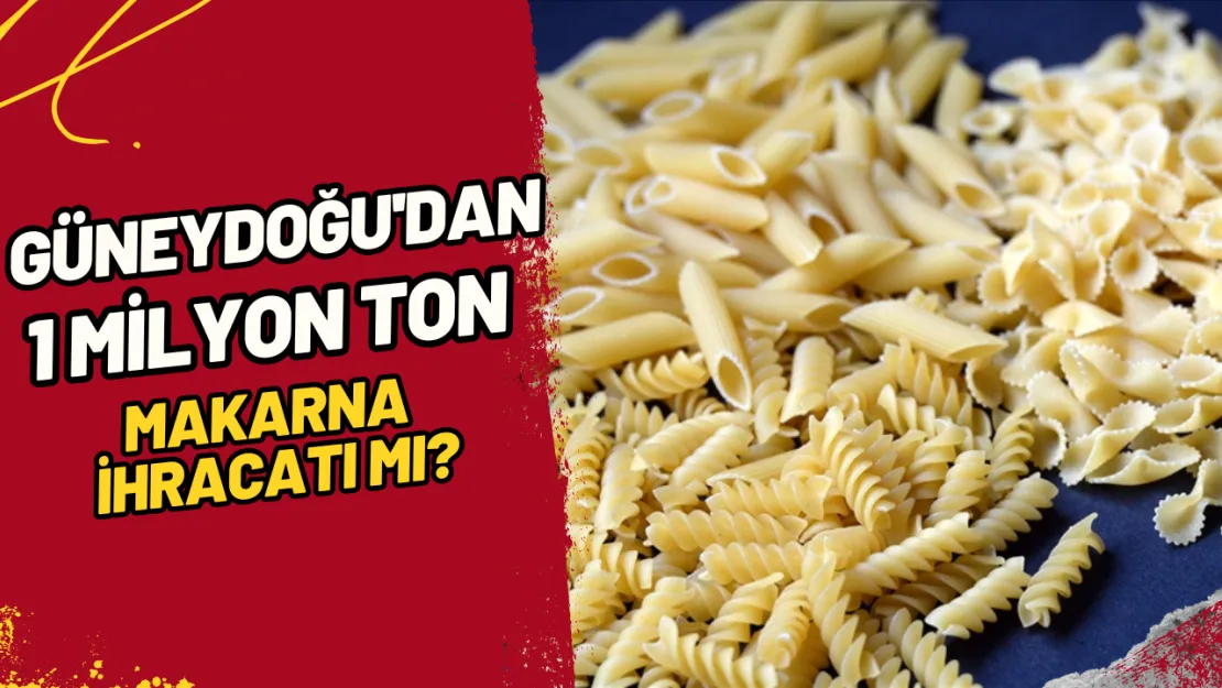 Güneydoğu'dan 1 Milyon Ton Makarna İhracatı Mı?