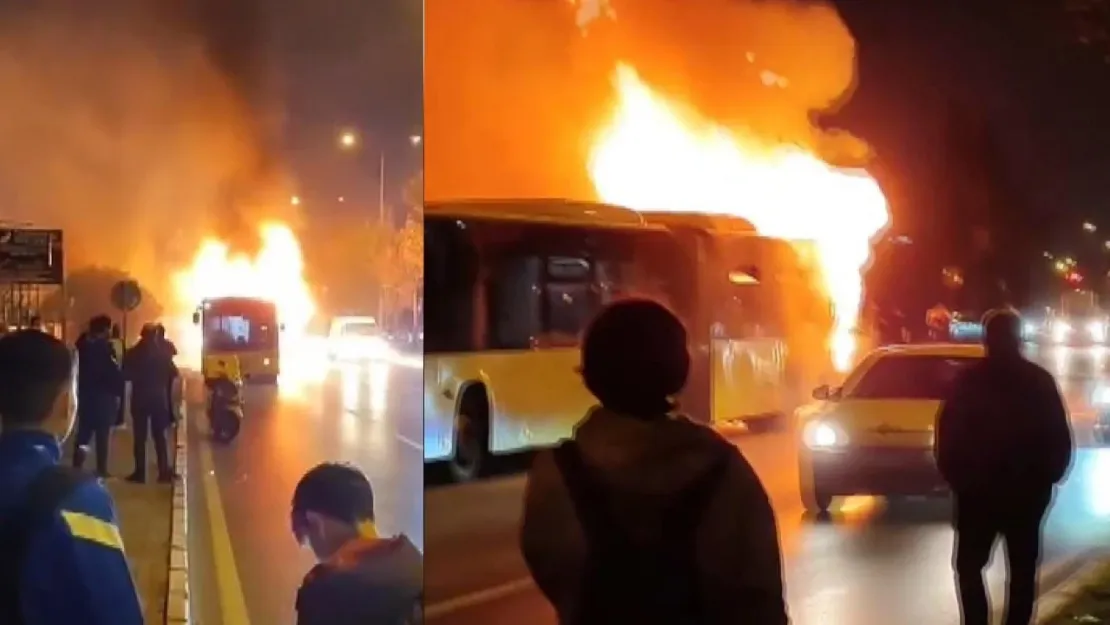 İstanbul Başakşehir'de Otobüs Yangını Şoförün Hızlı Müdahalesiyle Can Kaybı Yaşanmadı