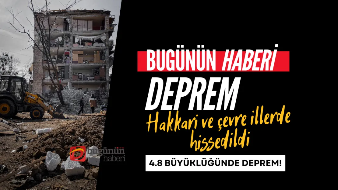 Son Dakika Erbil'de 4.8 Büyüklüğünde Deprem! Türkiye'den de Hissedildi