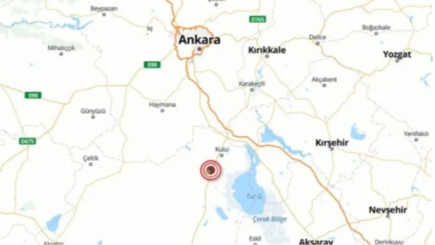 Konya'nın Kulu İlçesinde 4,8 Şiddetinde Deprem Meydana Geldi