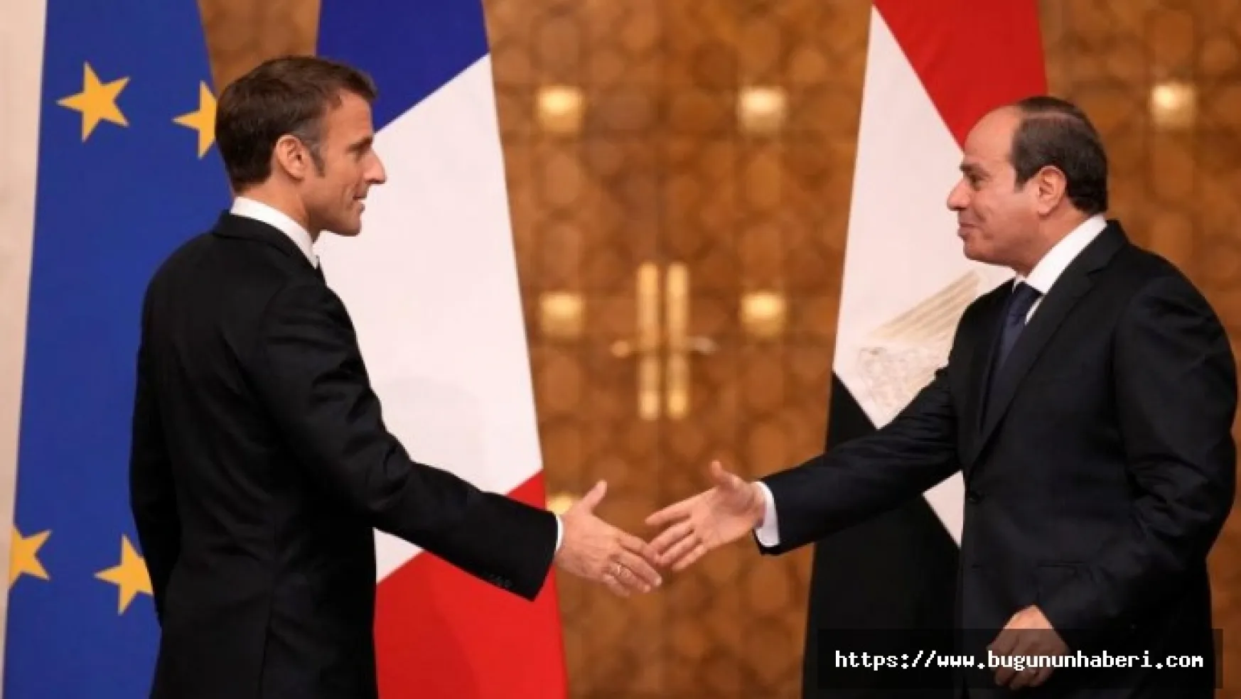Macron ve Sisi Gazze'yi Görüştü